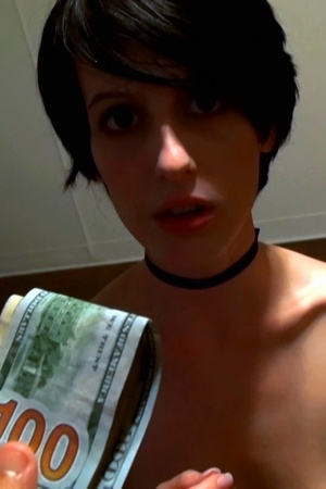 Alex Harper stripped down for a stranger & got fucked on cam for some cash