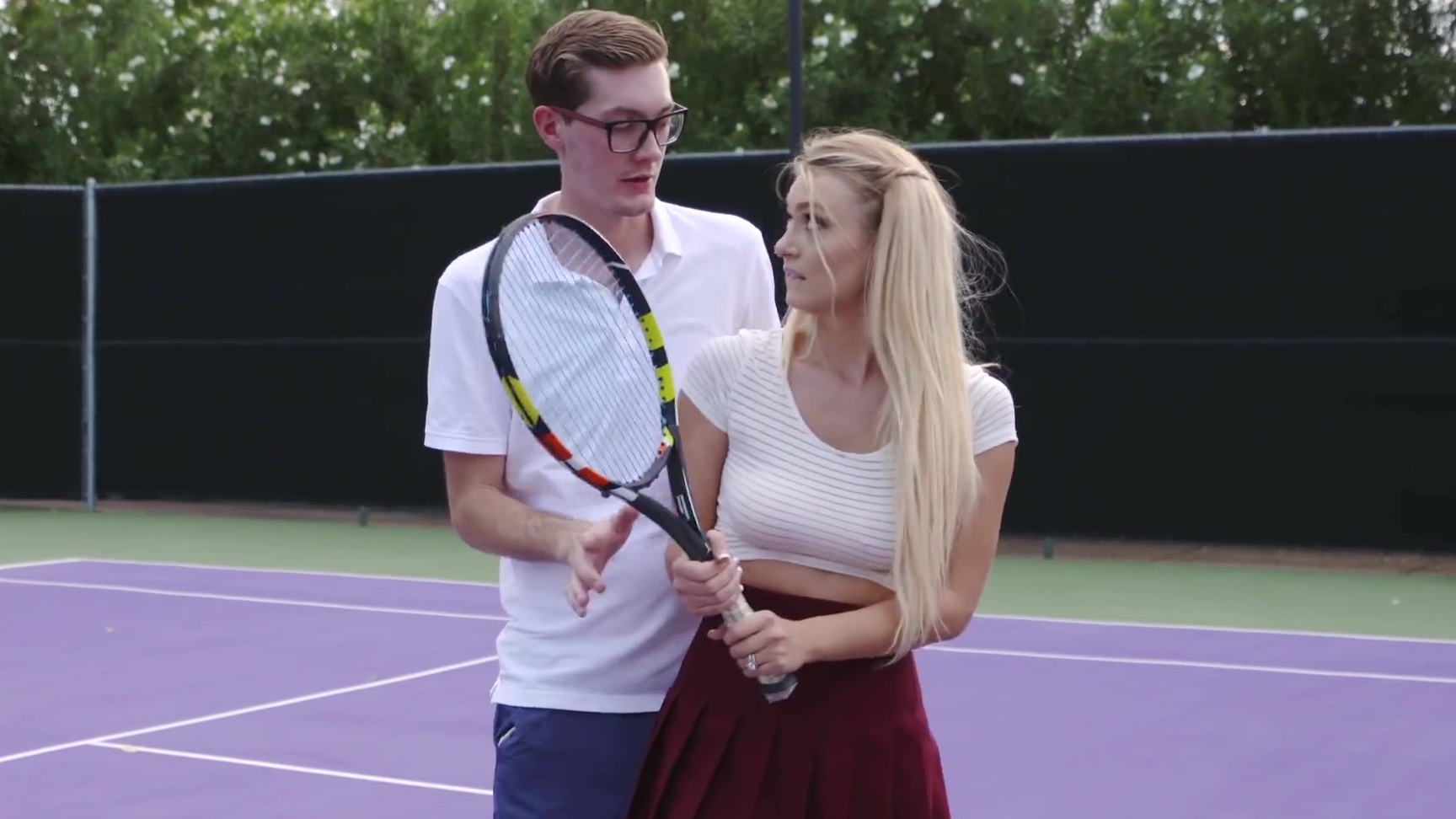 Tenis Xxx - Natalia Starr gets fucked on the tennis court by her coach (Buddy ...