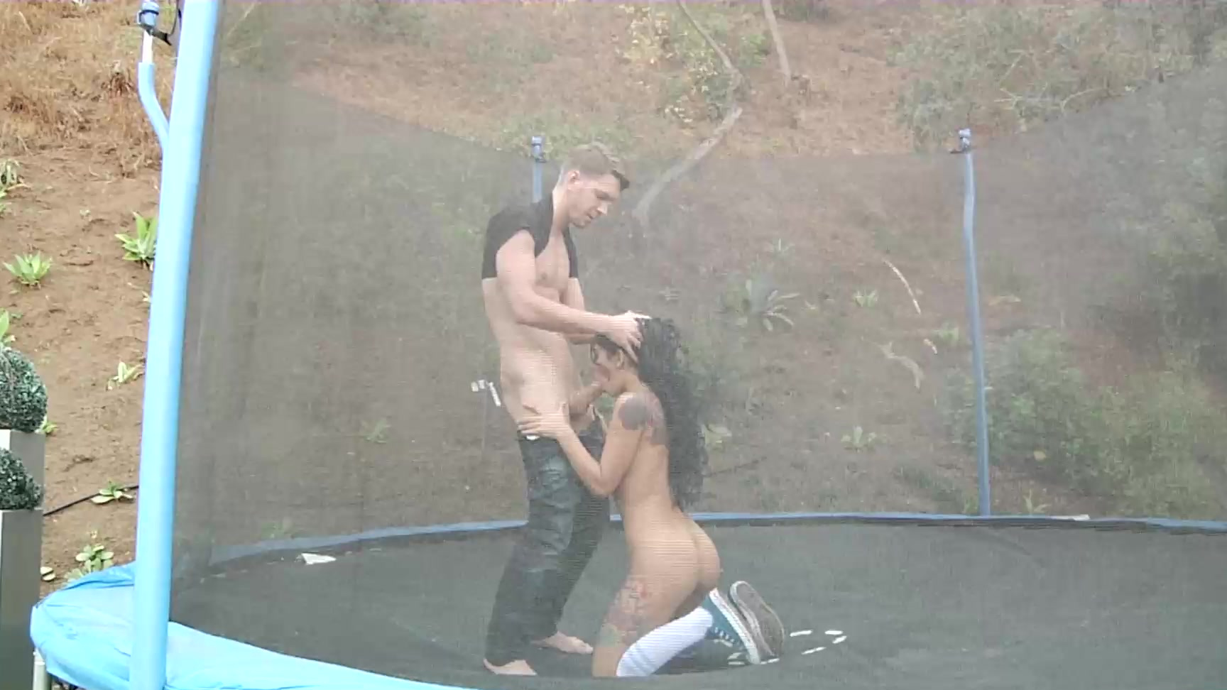 Teen Gina Valentina Having Outdoors And Trampoline Anal Sex Gina